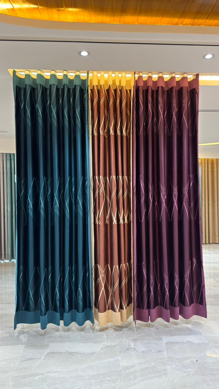 Colorful premium curtain fabric panels for custom curtain design